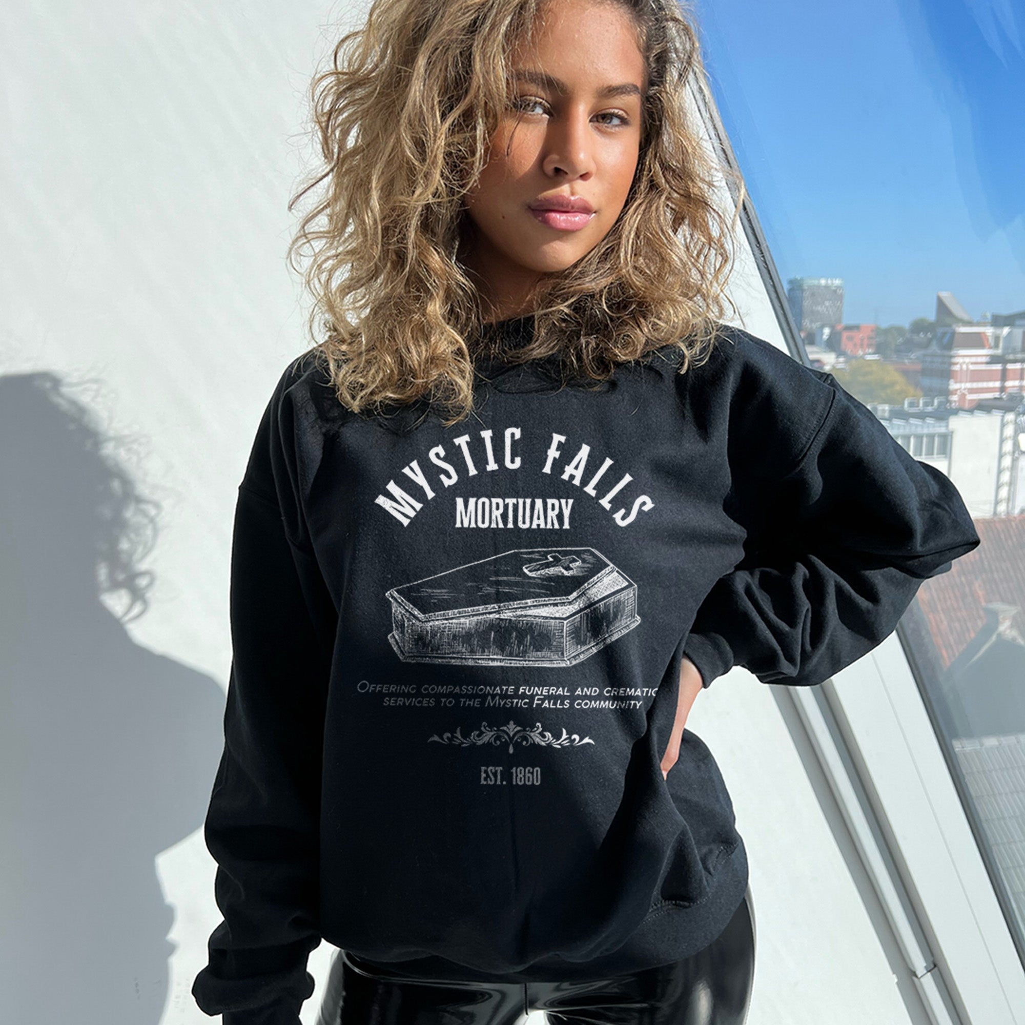 Mystic Falls Mortuary Crewneck