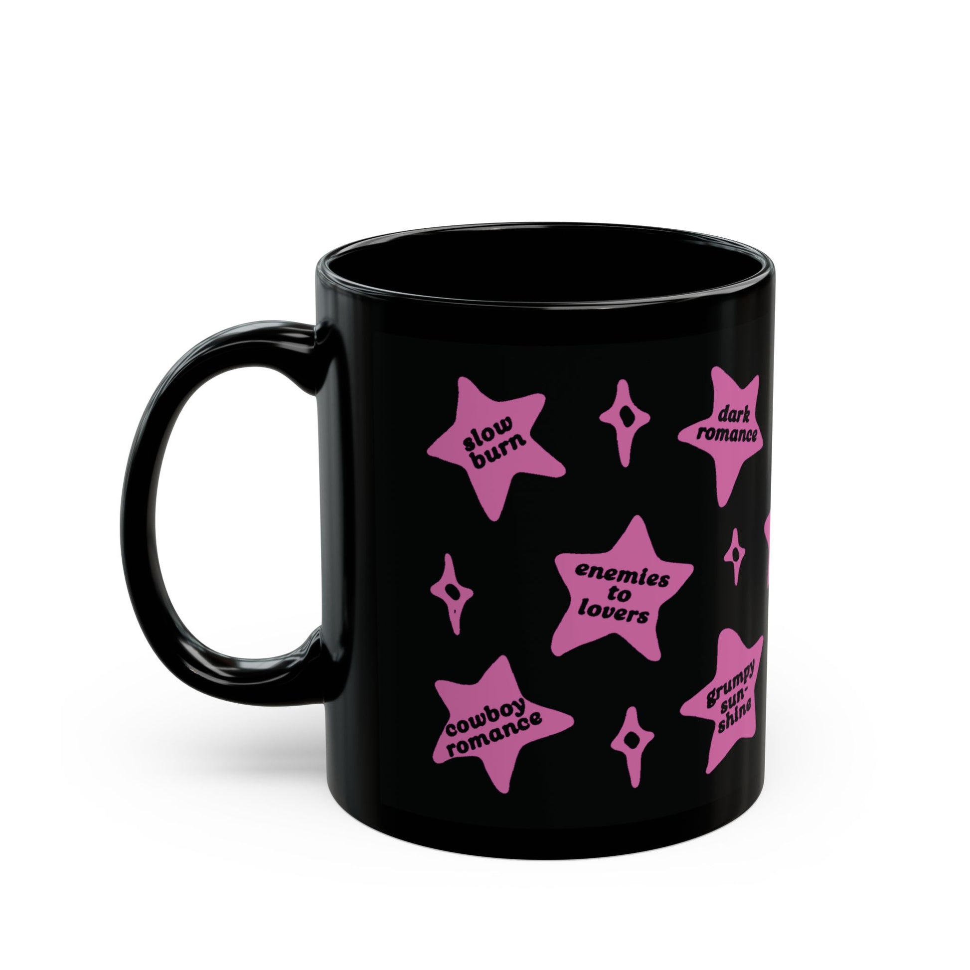 Book Trope Mug - Pink Stars