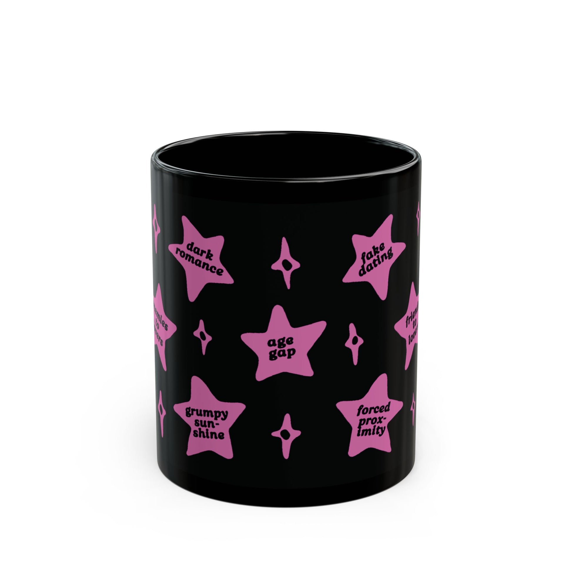 Book Trope Mug - Pink Stars