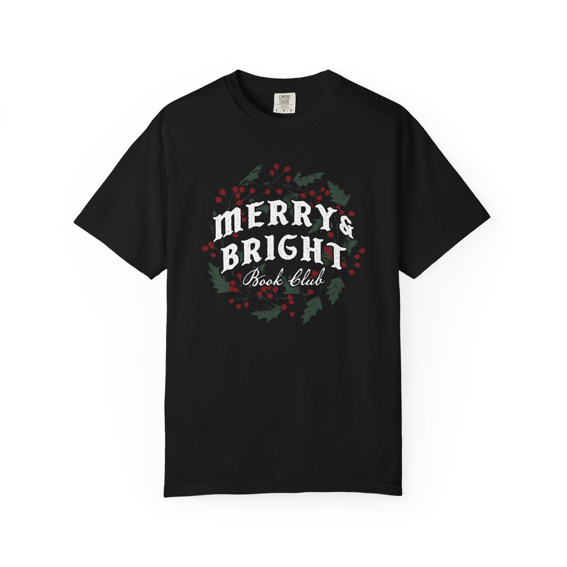 Merry & Bright Book Club Tee