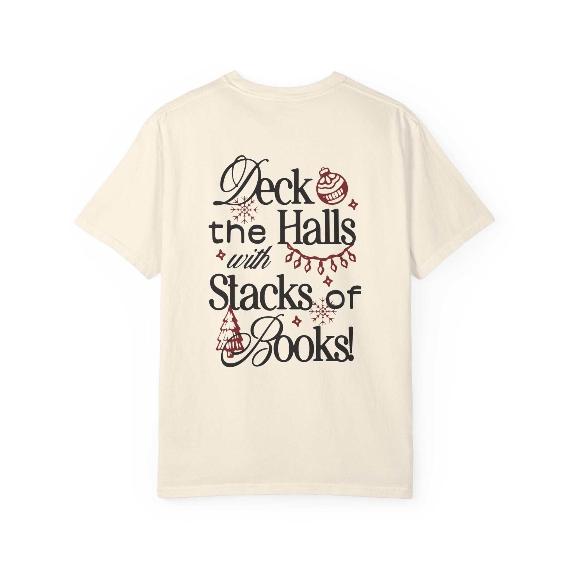 Deck the Halls with Stacks of Book Tee