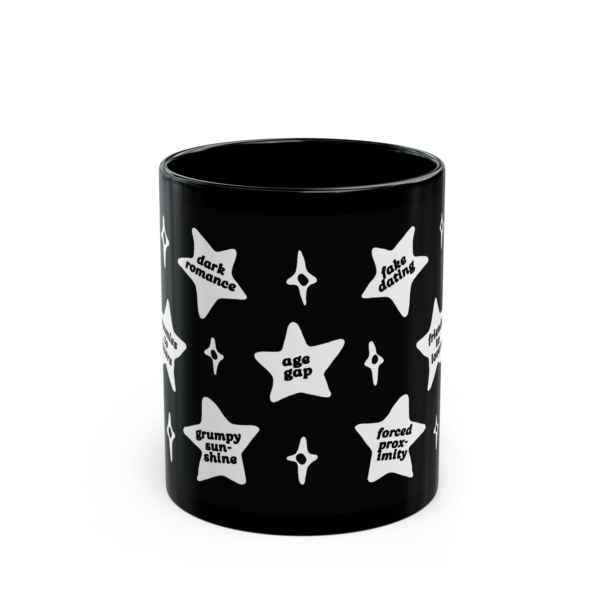 Book Trope Mug - White Stars