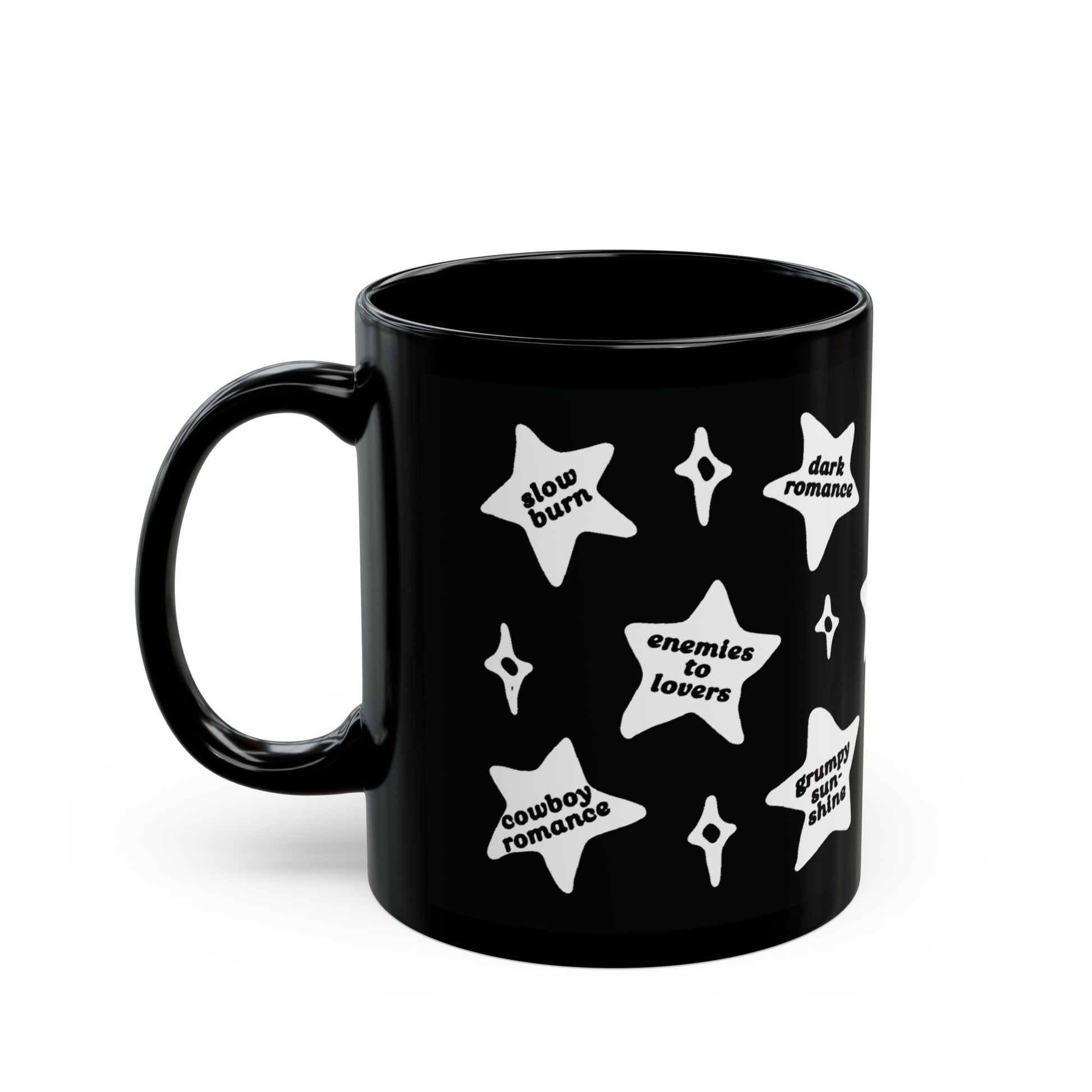 Book Trope Mug - White Stars