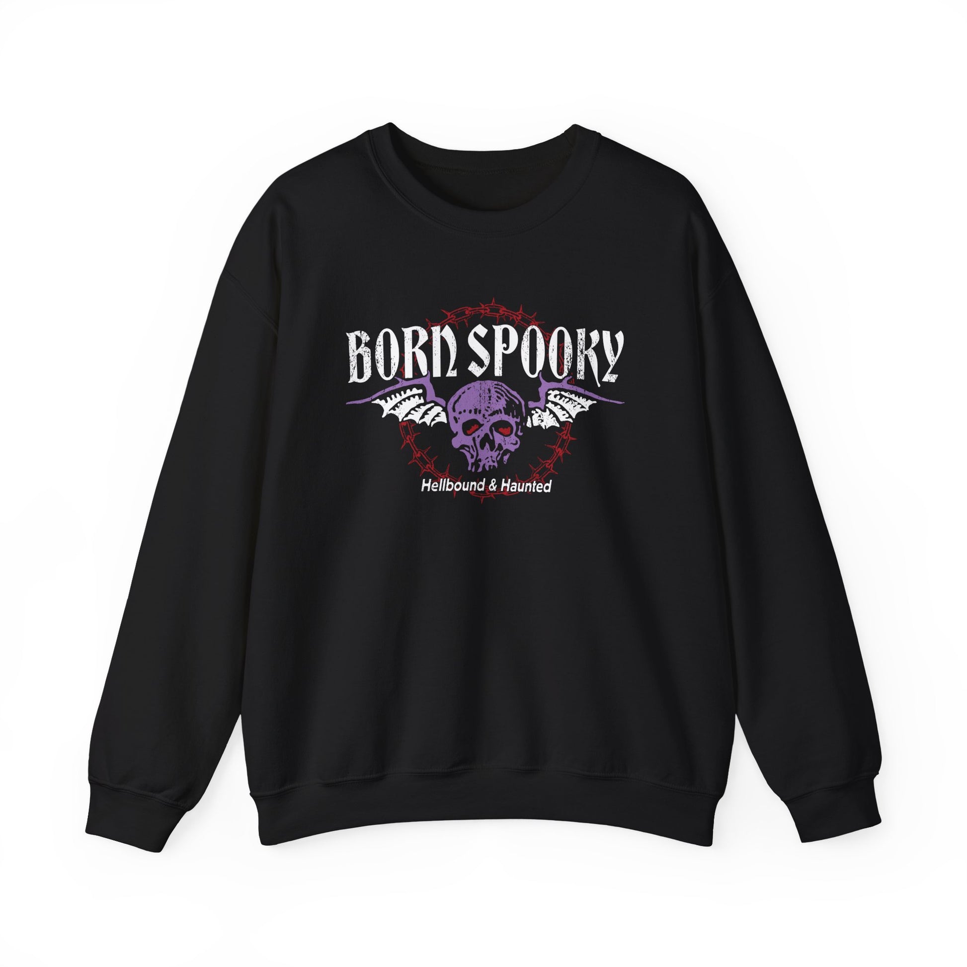 Born Spooky Vintage Biker Crewneck