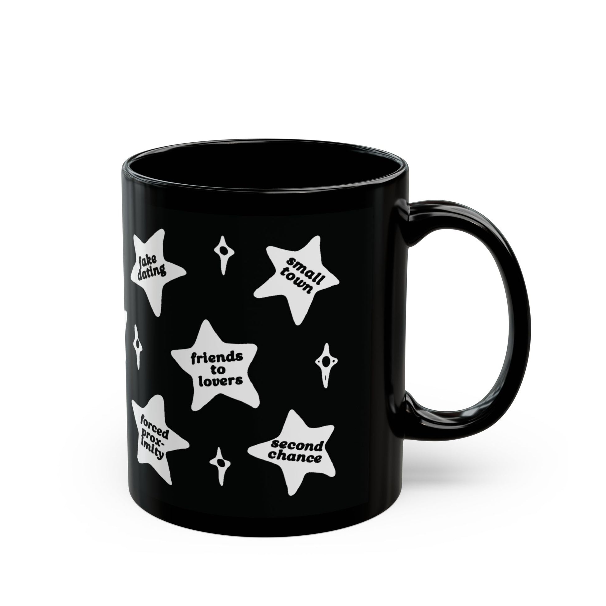 Book Trope Mug - White Stars