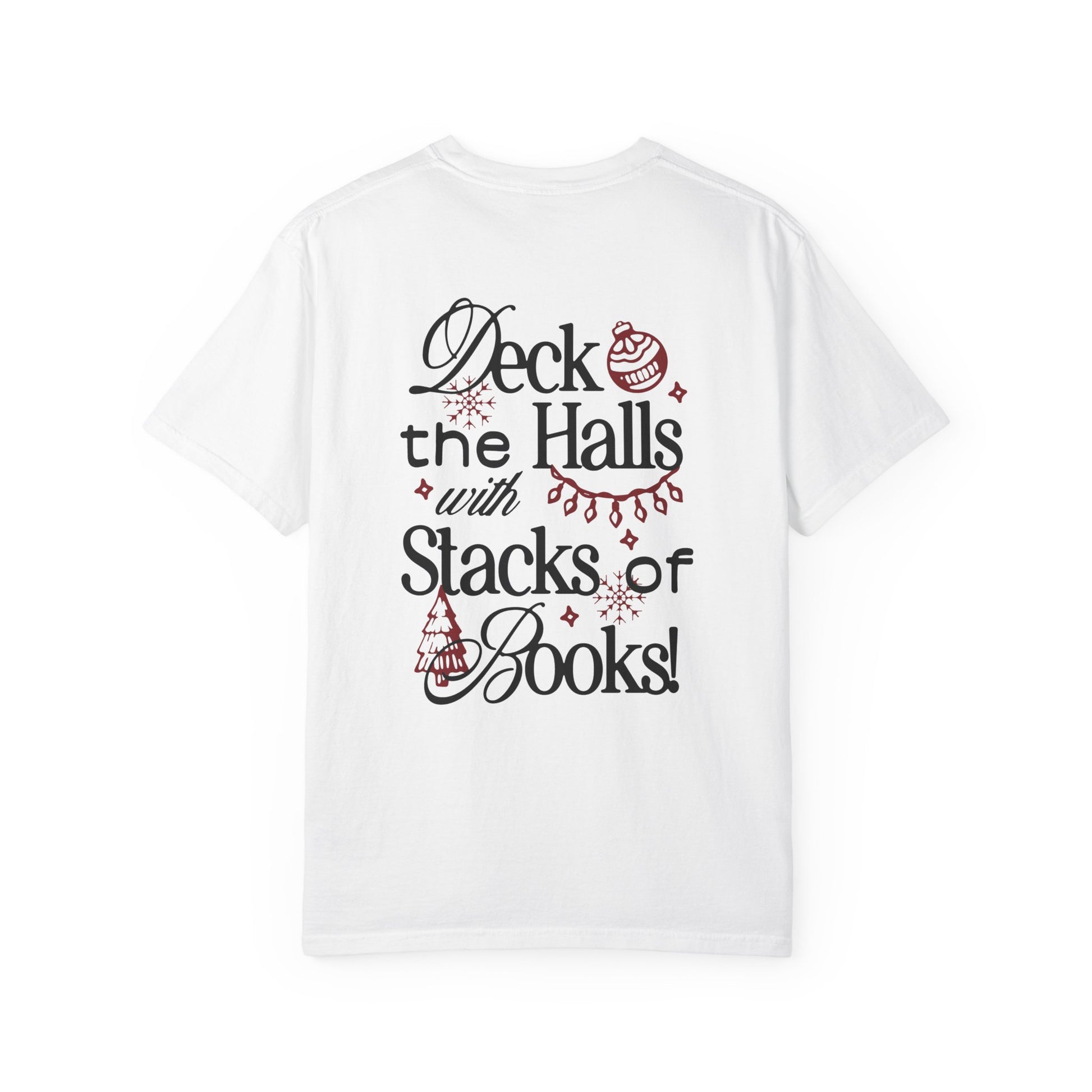 Deck the Halls with Stacks of Book Tee