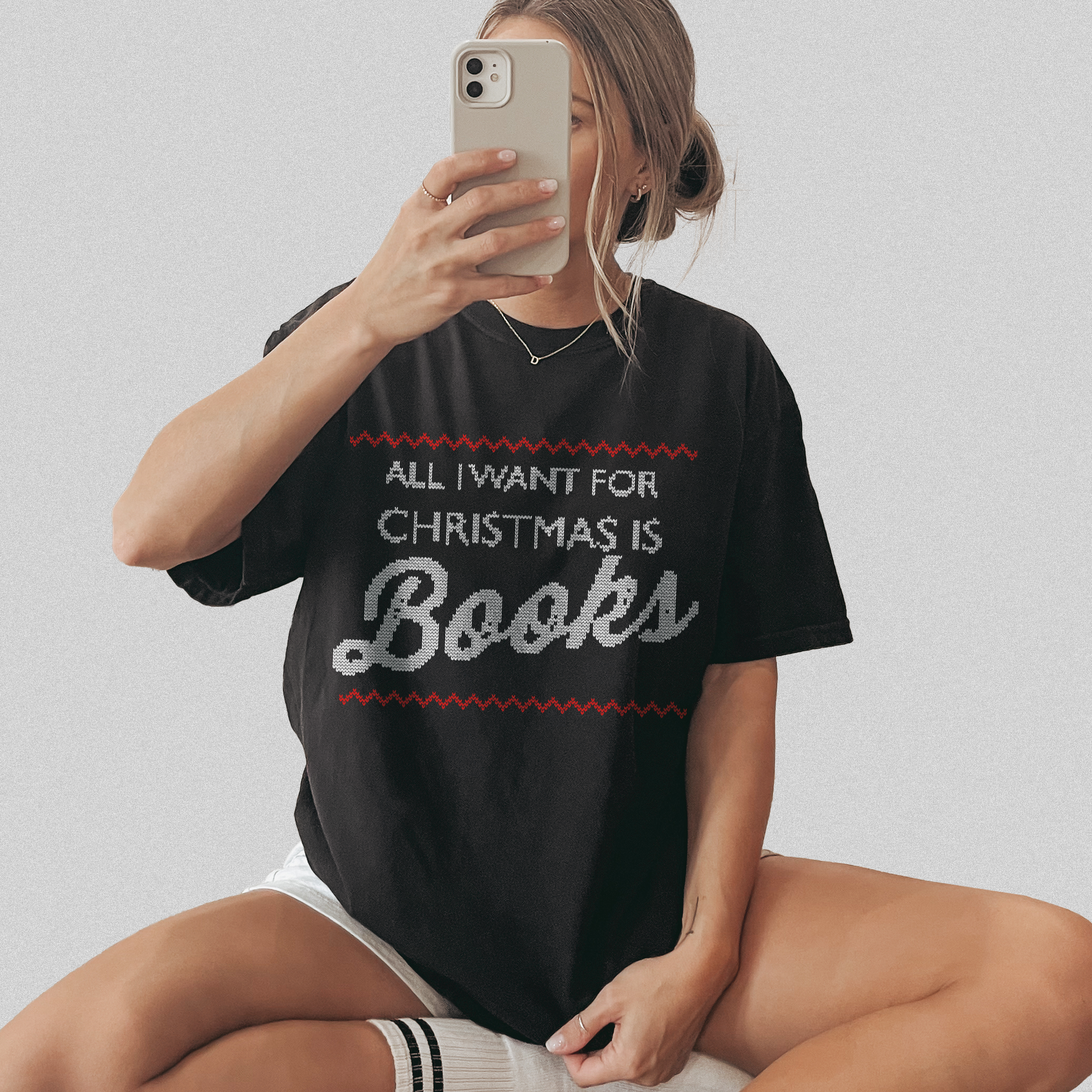All I want for Christmas is Books Tee