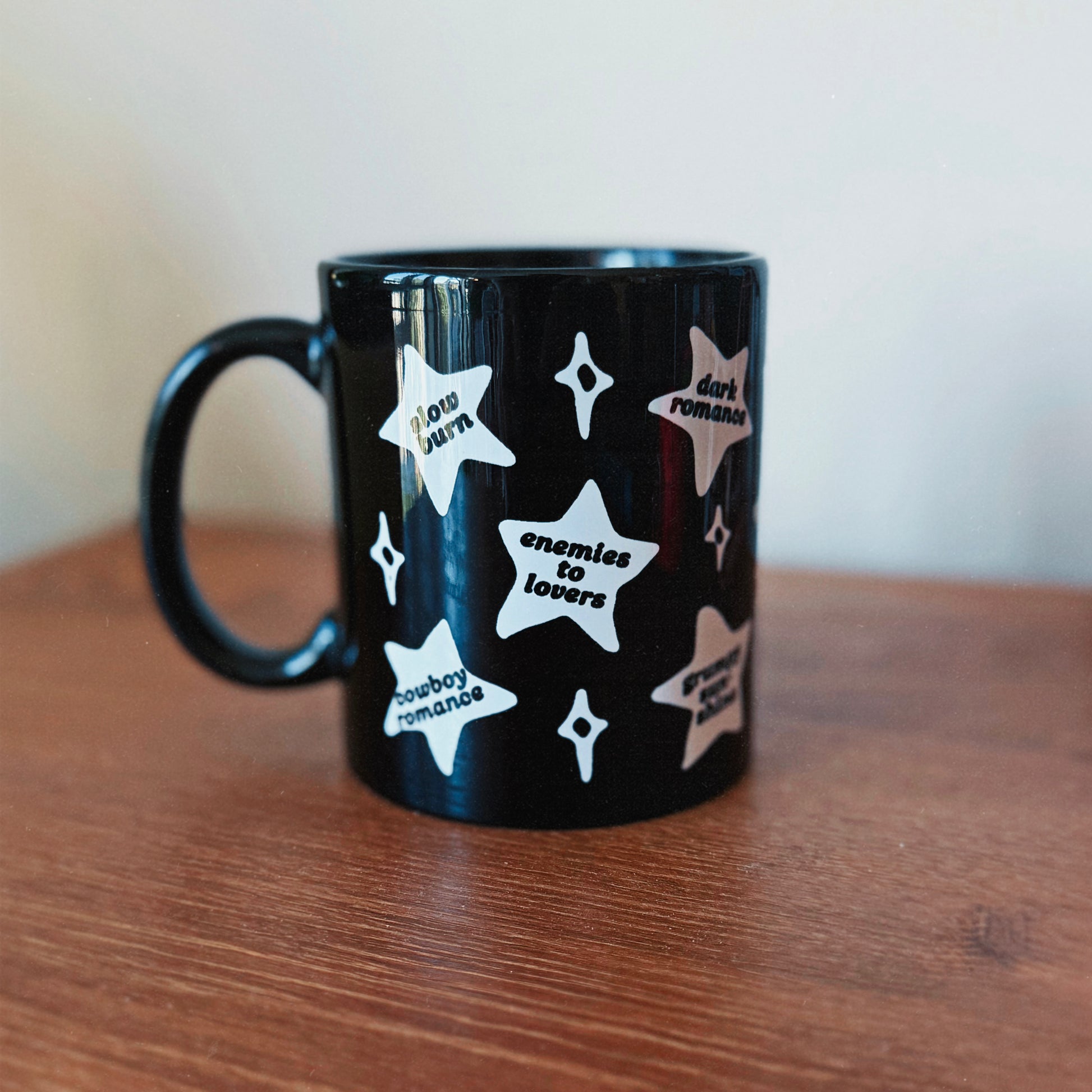 Book Trope Mug - White Stars