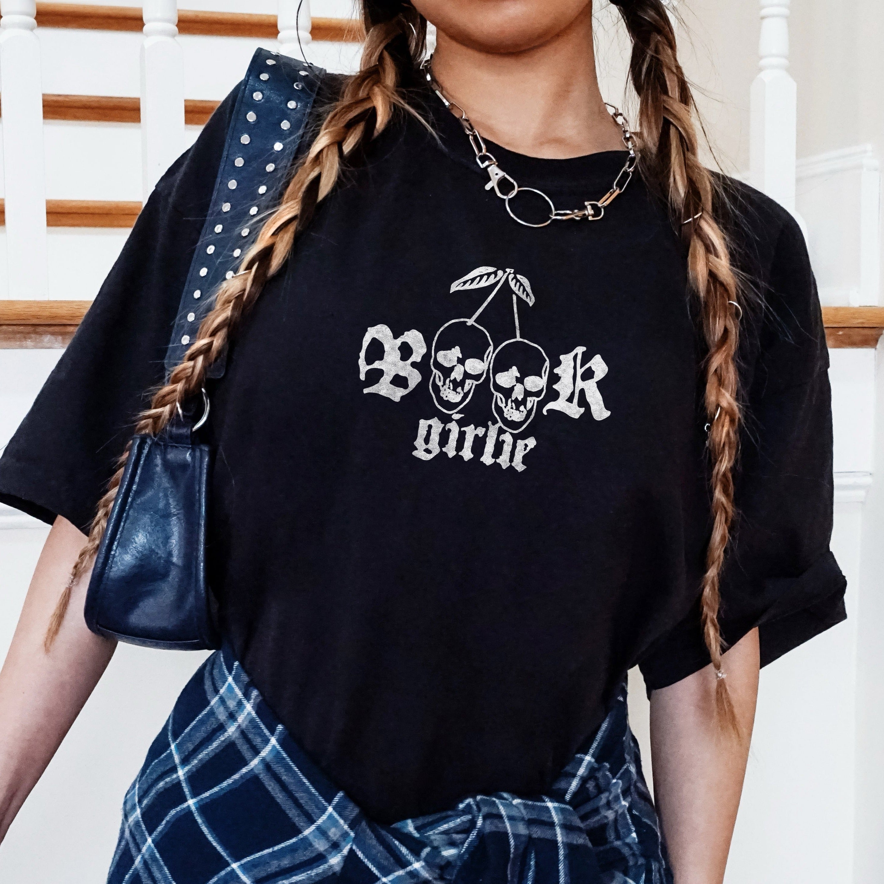 Book Girlie Skull Cherries Tee