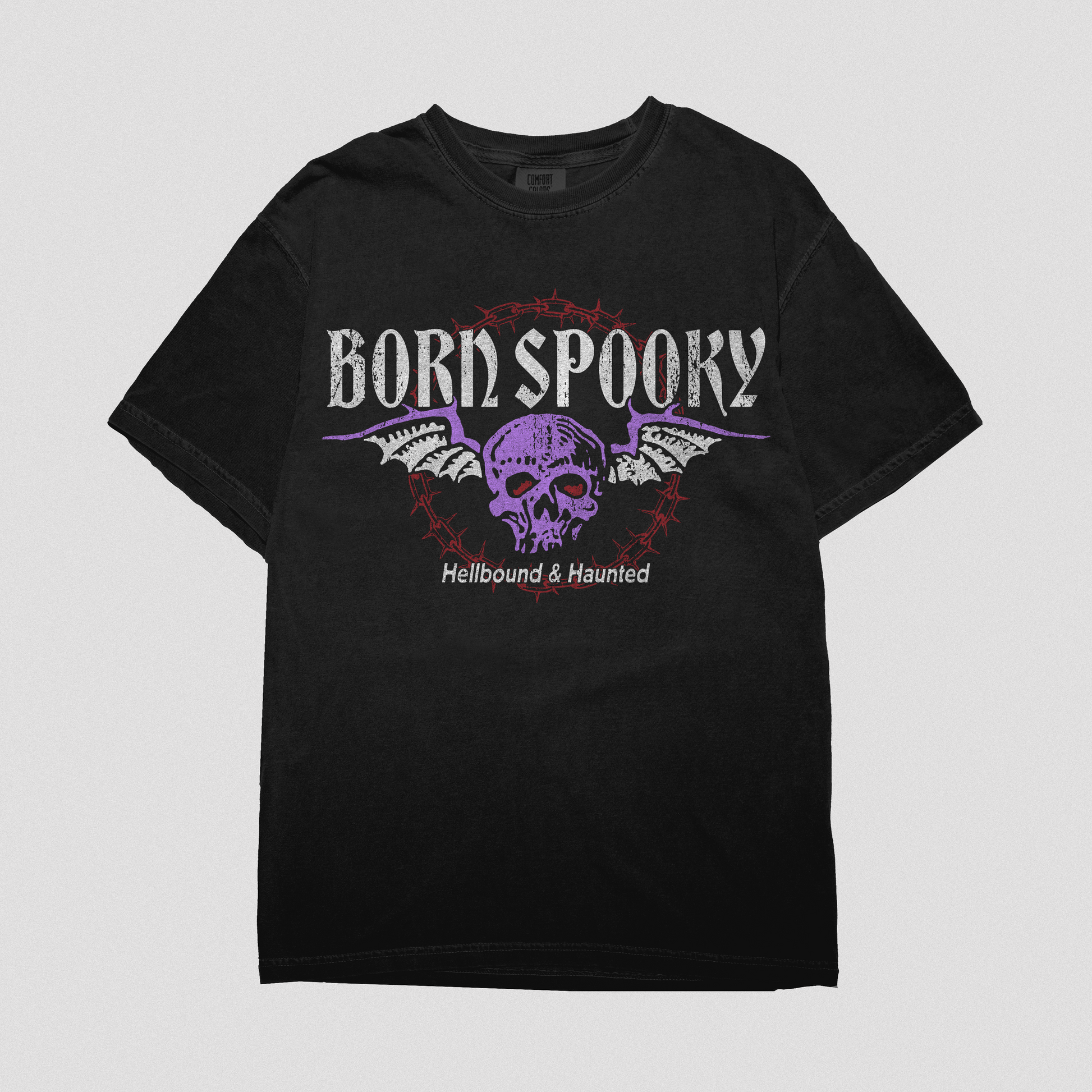 Born Spooky Vintage Biker Tee