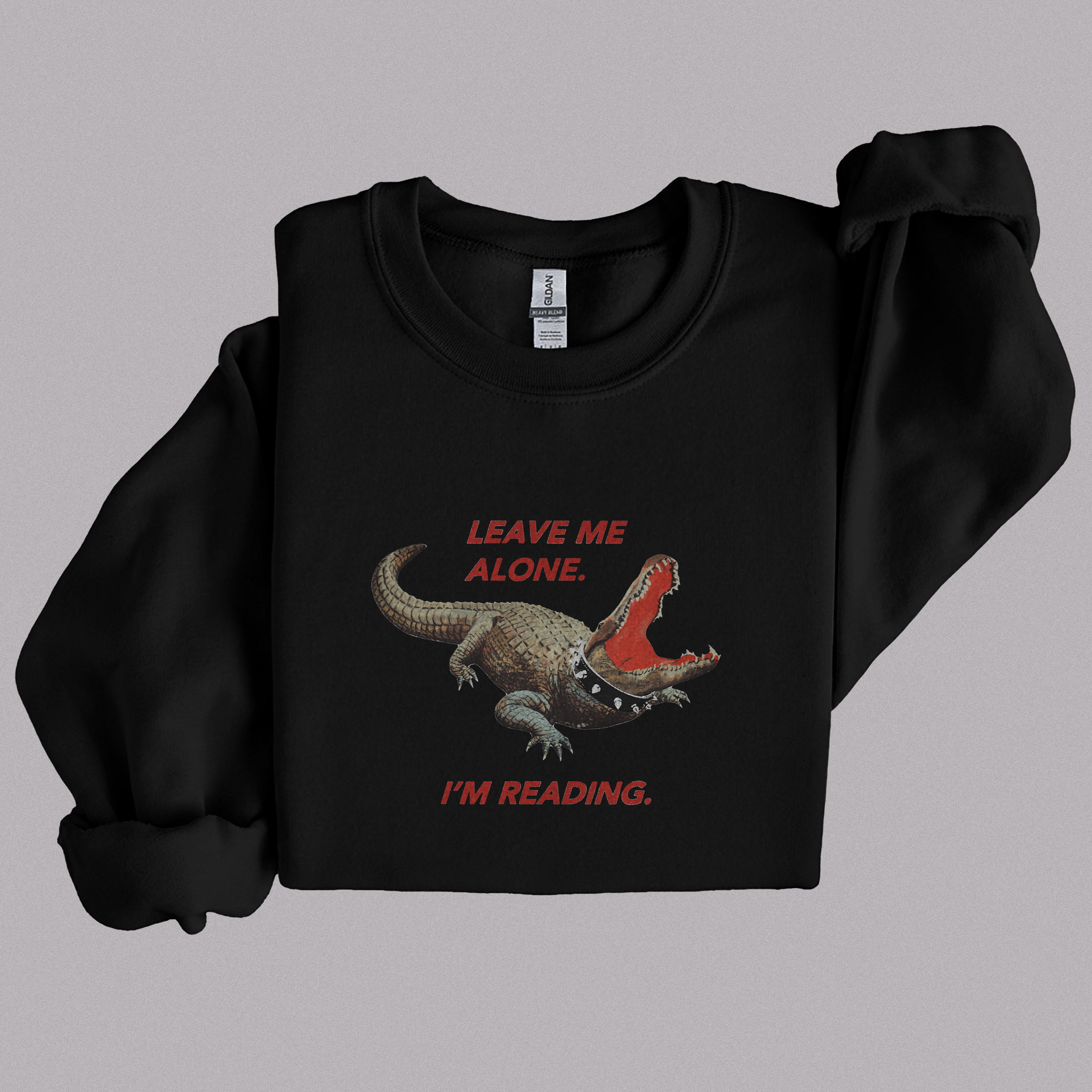 Leave Me Alone Gator Crewneck