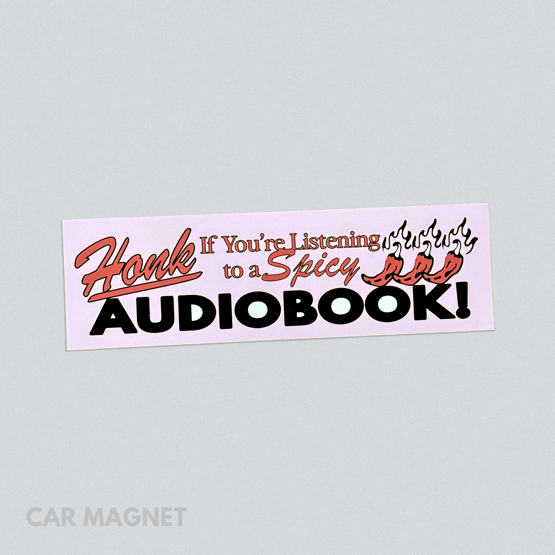 Spicy Audiobook Car Magnet