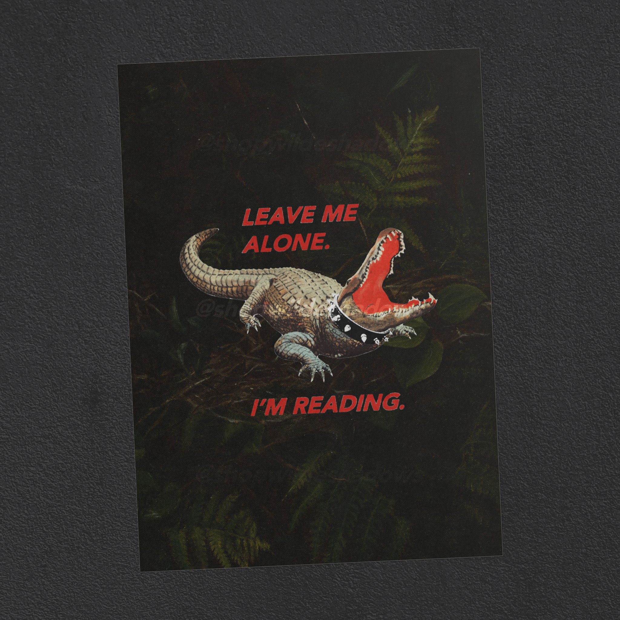 Leave Me Alone Gator Art Print