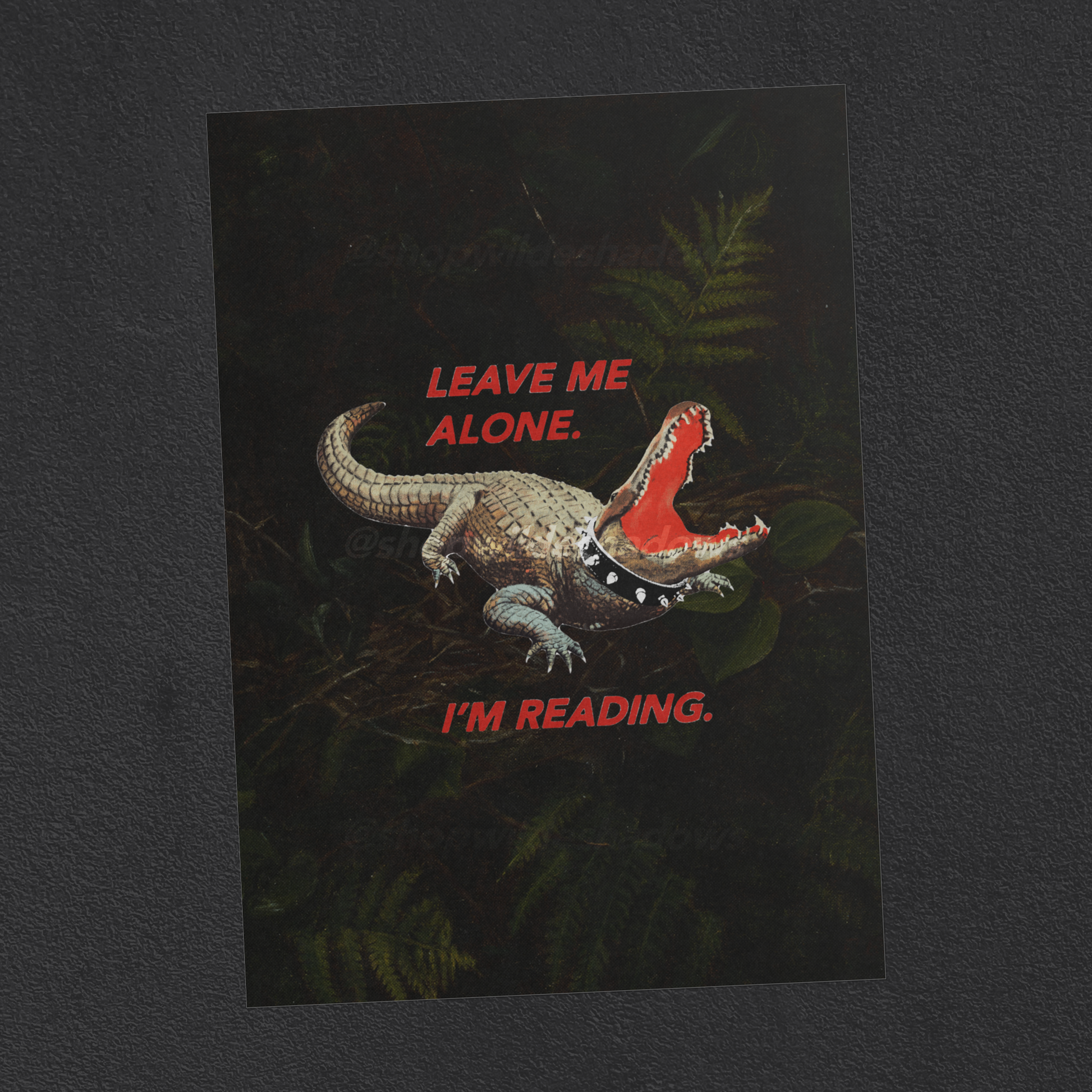 Leave Me Alone Gator Art Print
