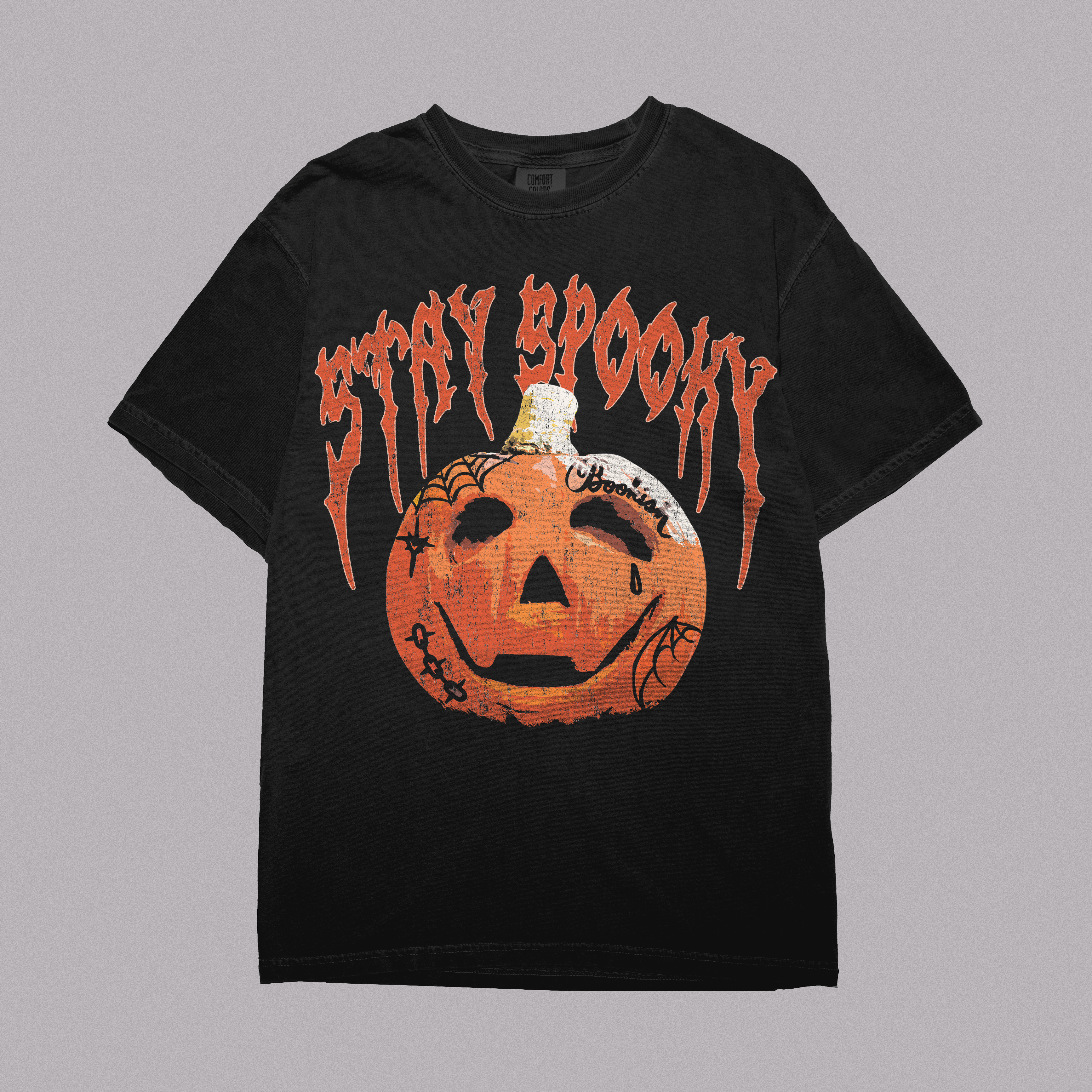 Stay Spooky Tattooed Pumpkin Vintage Tee
