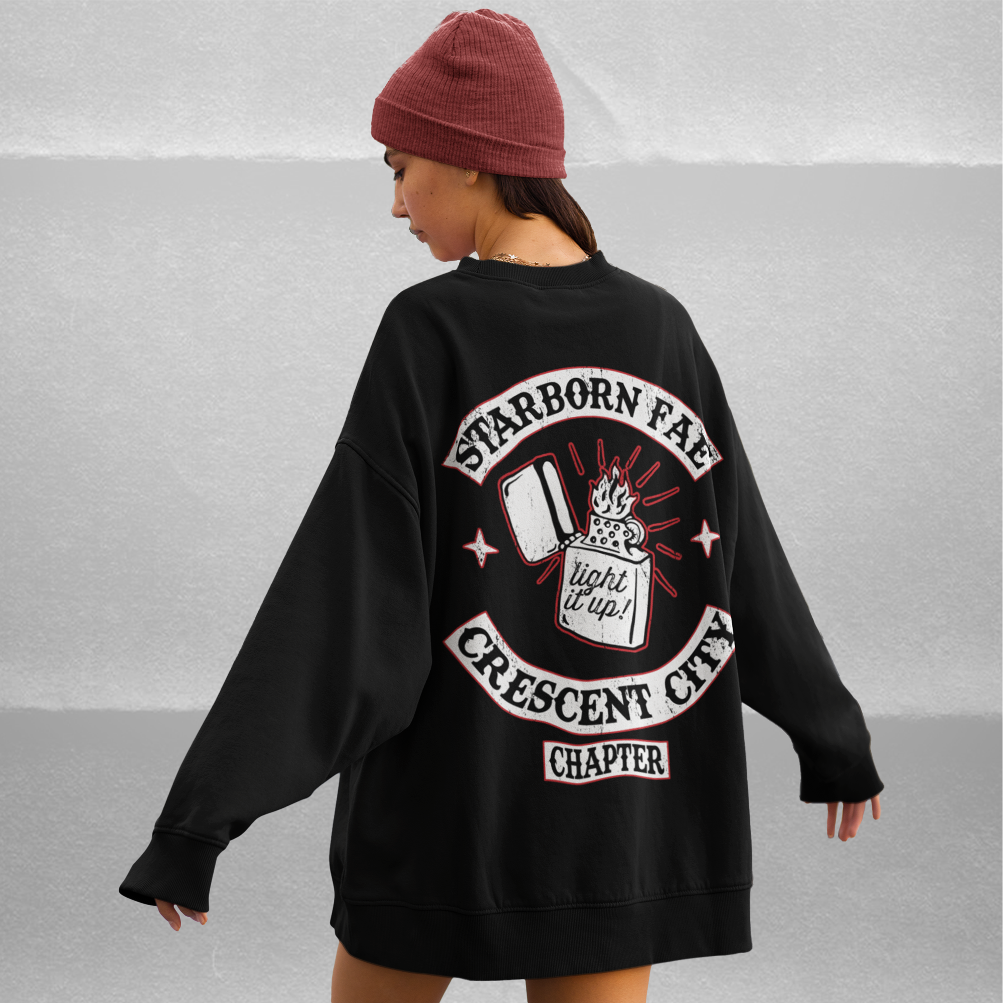 Light it Up Motorcycle Club Crewneck