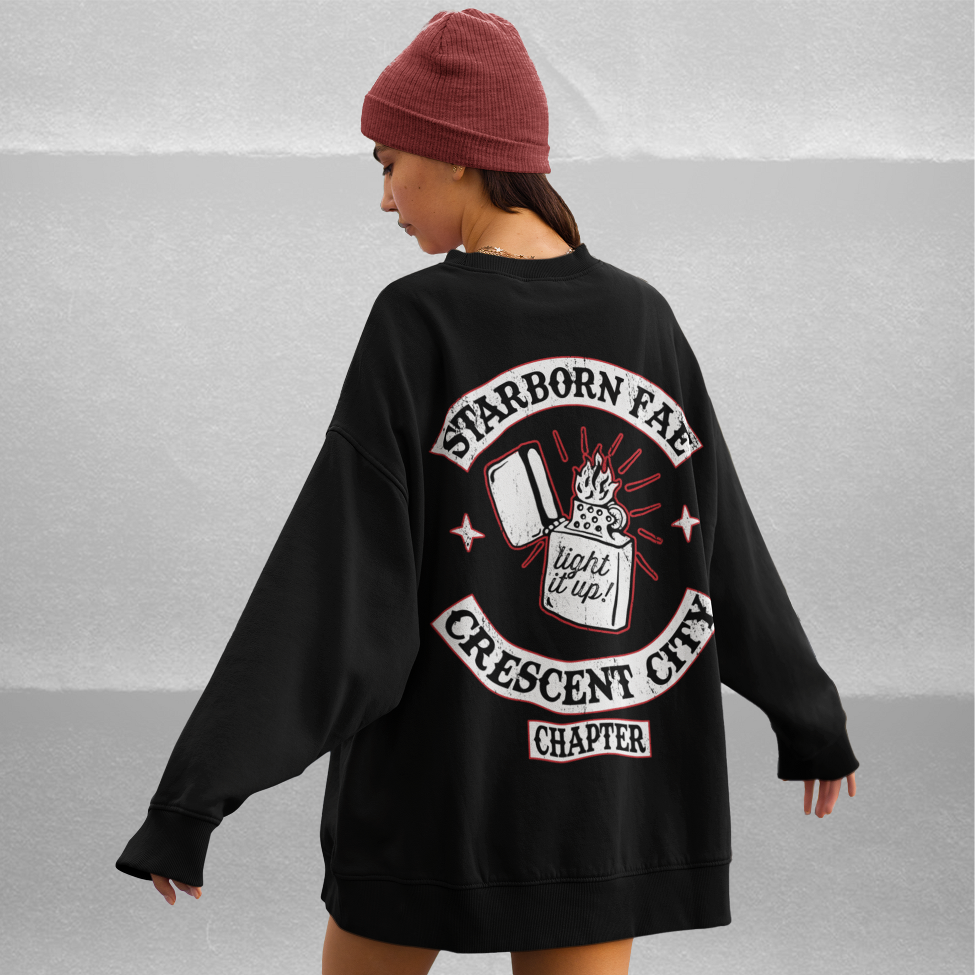 Light it Up Motorcycle Club Crewneck