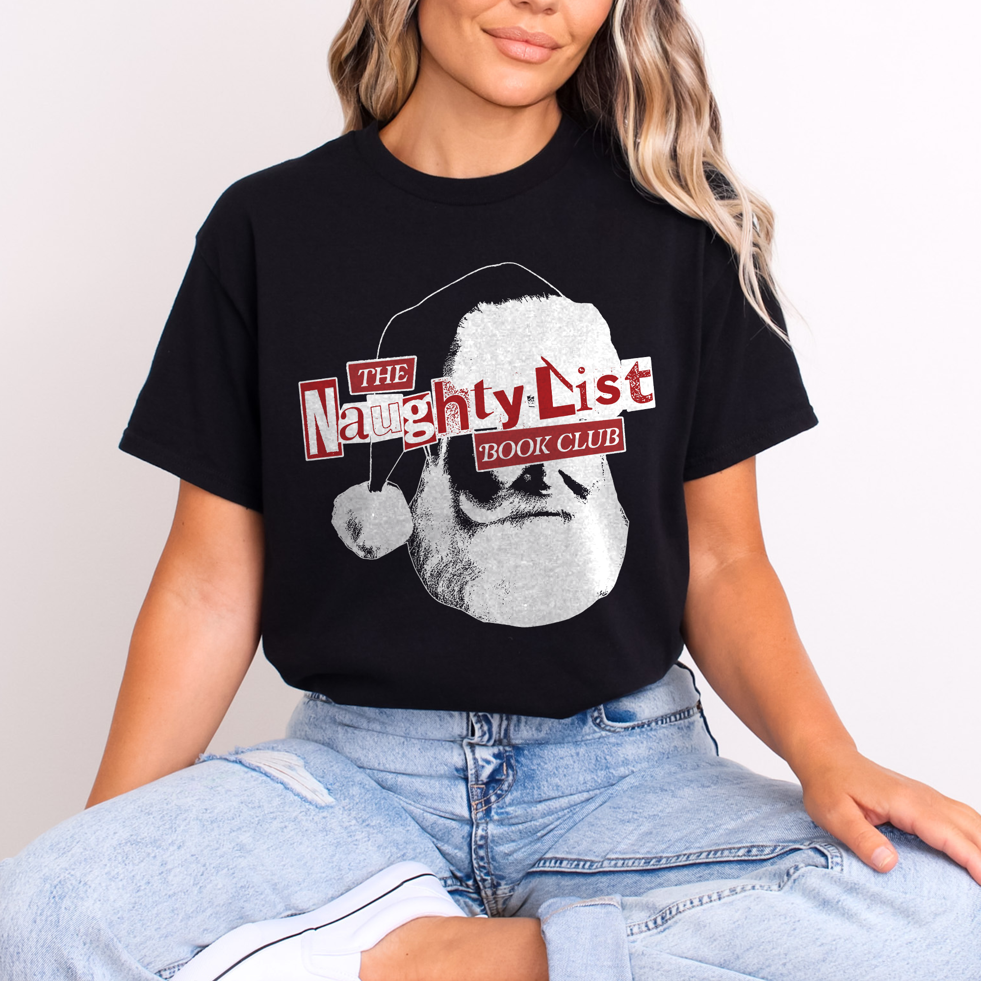 Naughty List Book Club Tee