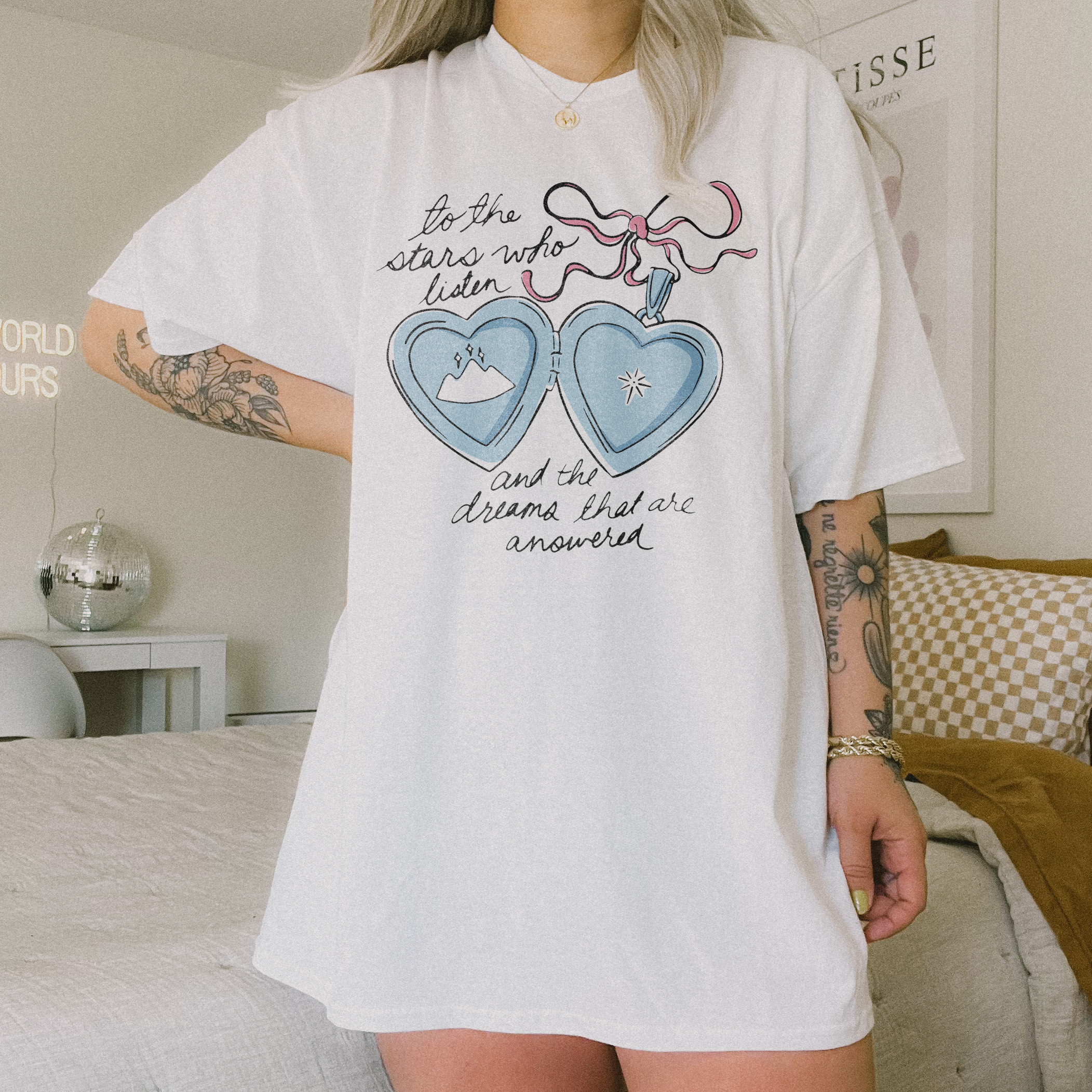 To the Stars Who Listen Locket Tee