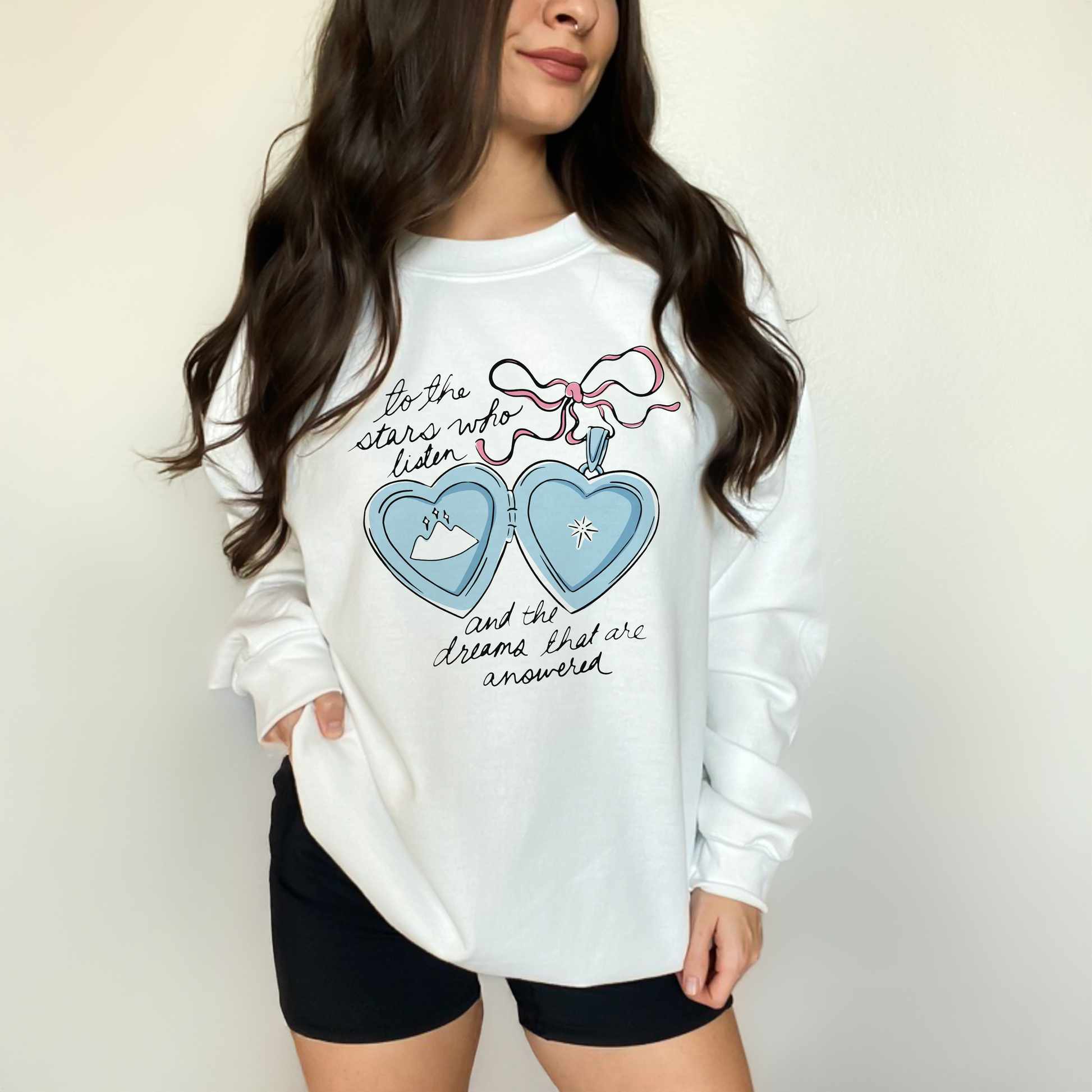 To the Stars Who Listen Locket Crewneck