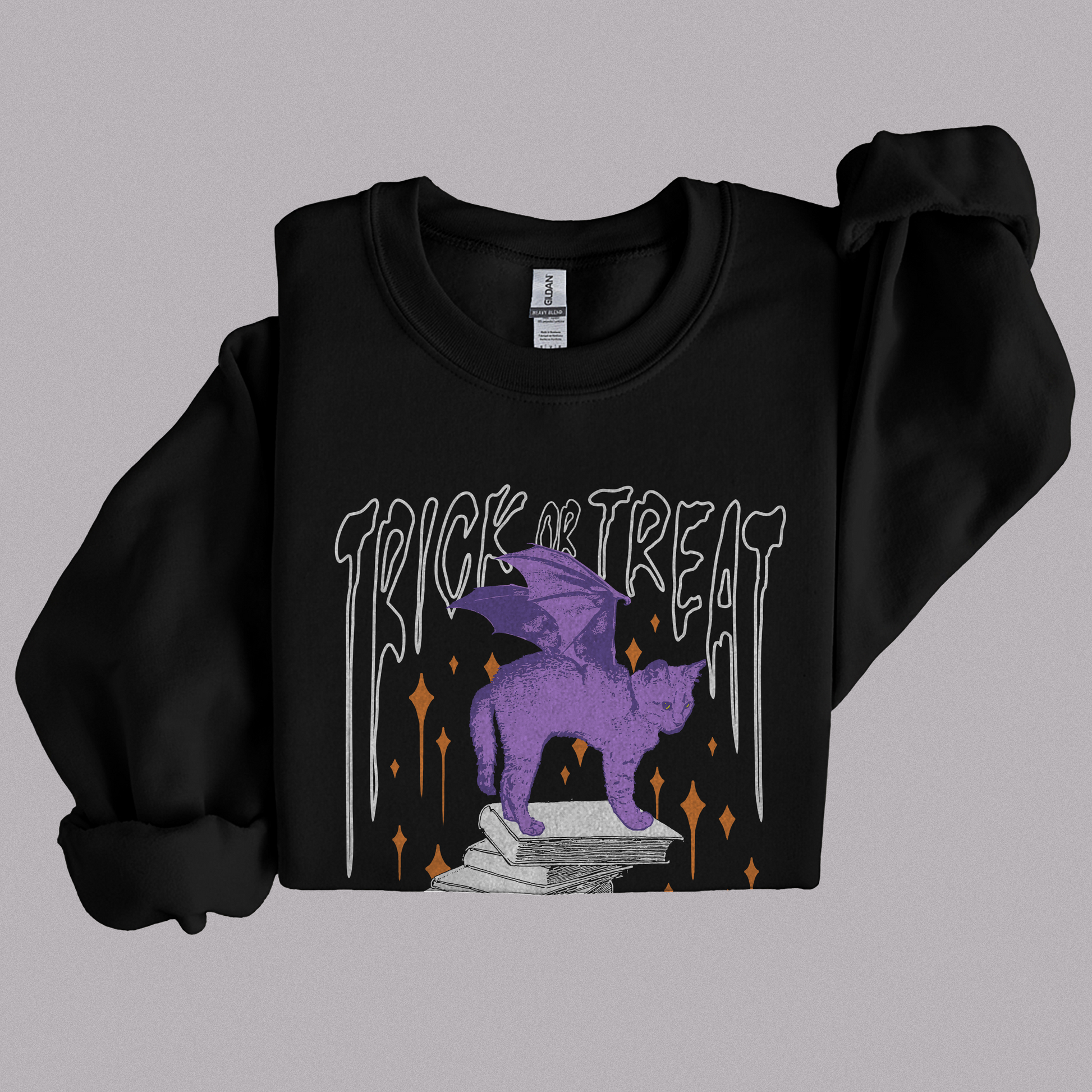 Trick or Treat Cat Bat Crewneck