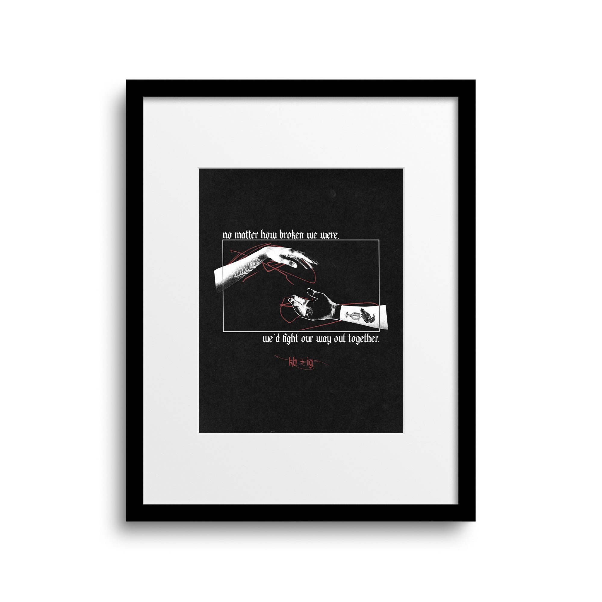 We Fight Together Art Print