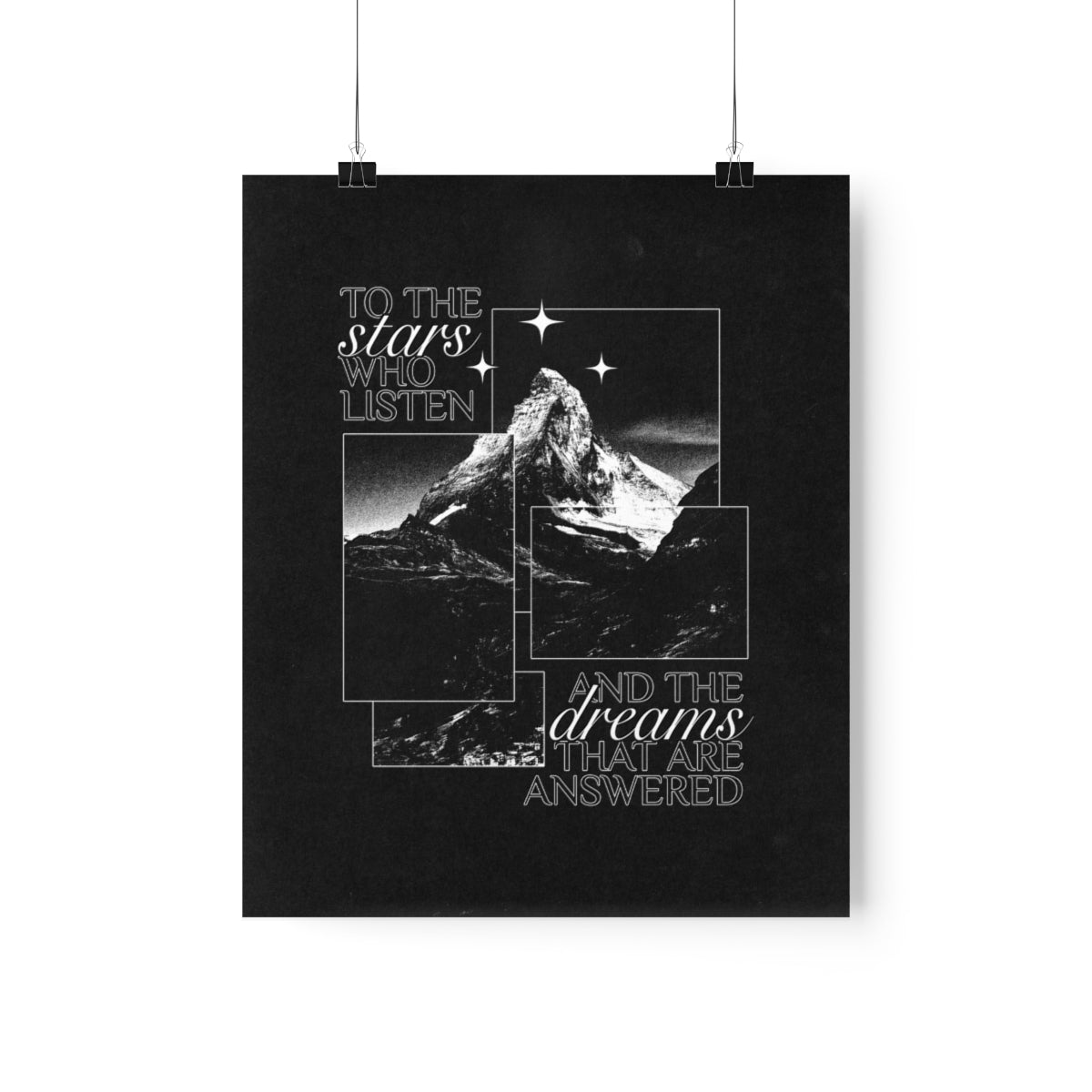 To The Stars Who Listen Art Print
