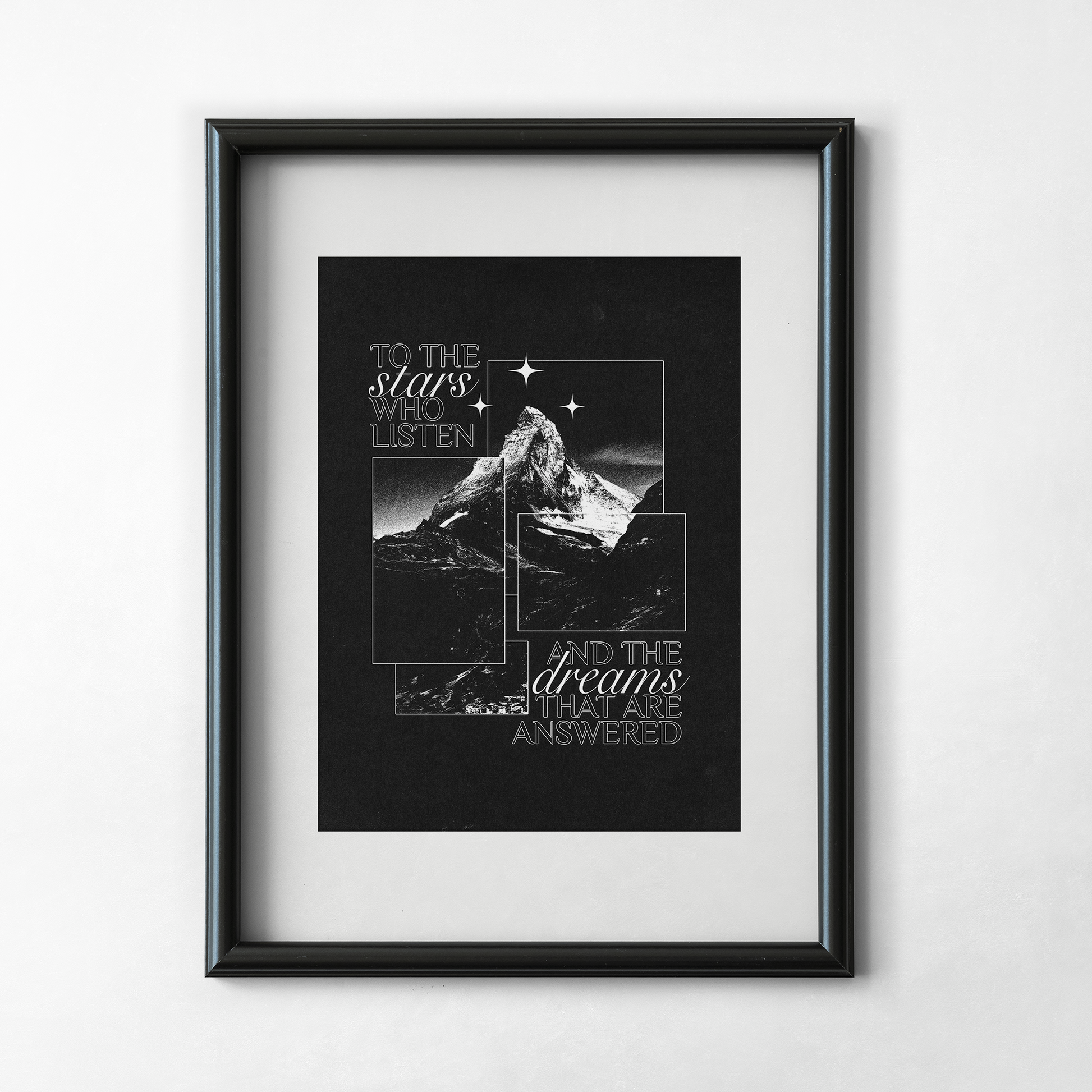 To The Stars Who Listen Art Print